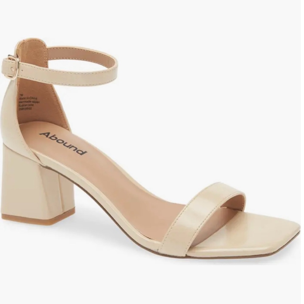 Abound Women's Cream Block Heel Sandals